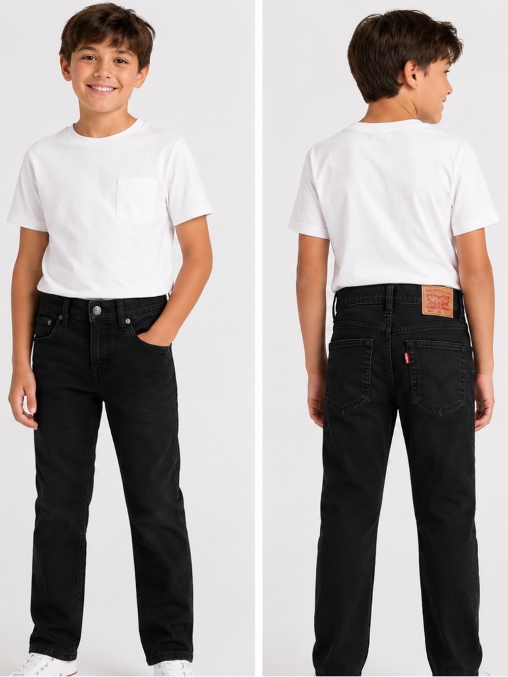 Levi’s 511 Boys Slim Fit Black Jeans Size 12 NWT